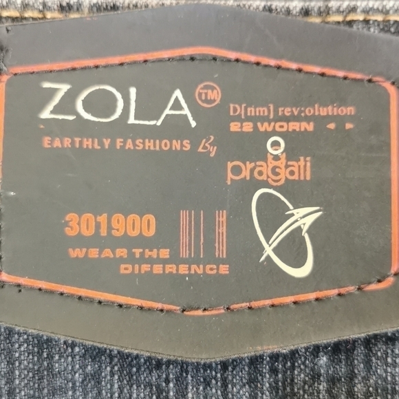 Long Distressed Grafitti Denim Mermaid Skirt Large - Picture 12 of 12